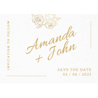 Minimalist Wedding Invitation Template Save The Date Card, Botanical Floral Wedding Invitation Template Download, Editable Invitation, Canva